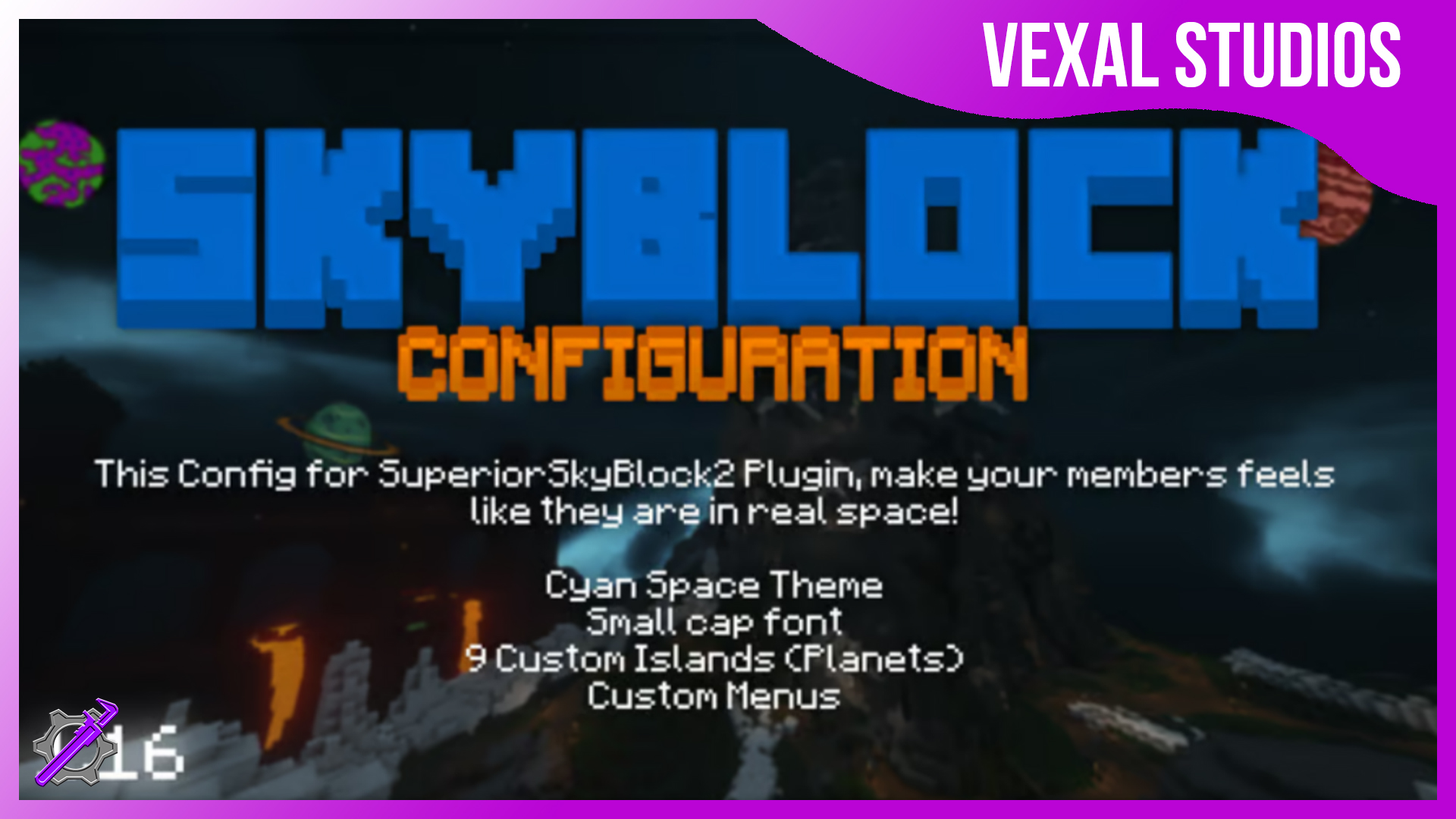 SuperiorSkyBlock2 - Cyan Space Banner