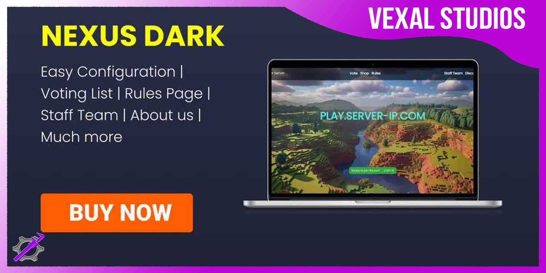 NexusDark MC Website Banner