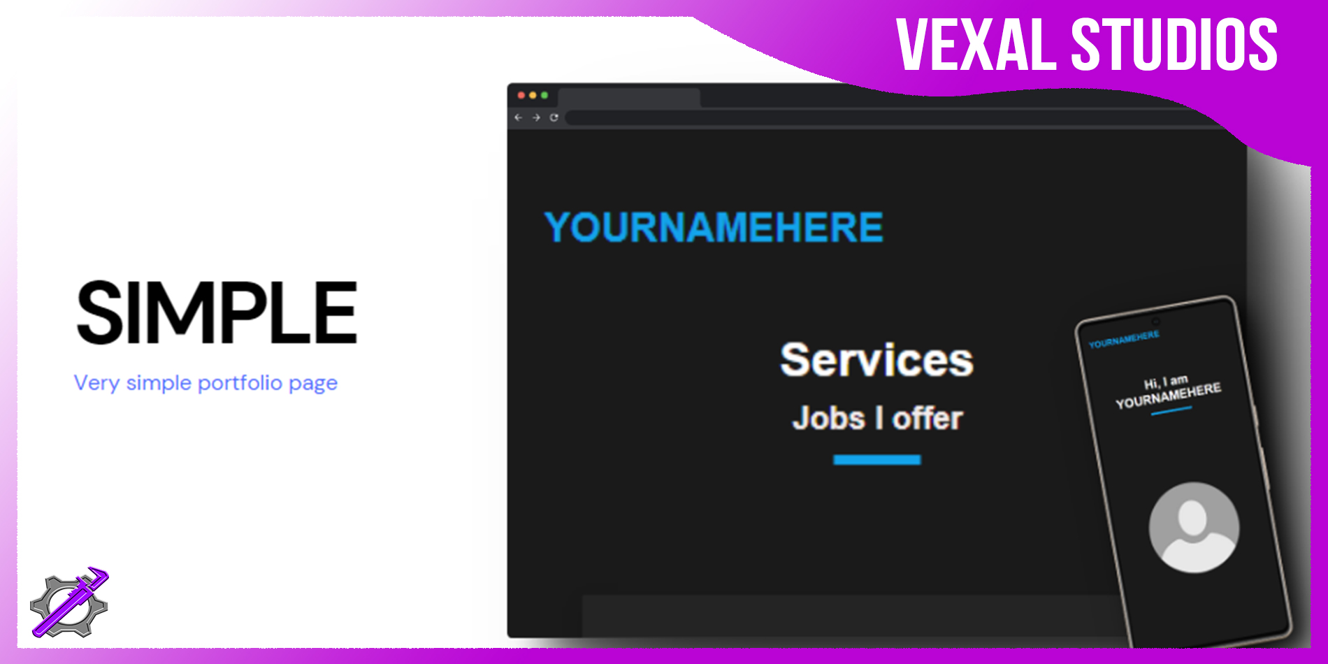 Simple Portfolio Page Image 1