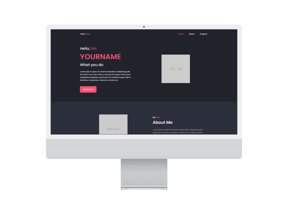 Clean Portfolio Page Image 1