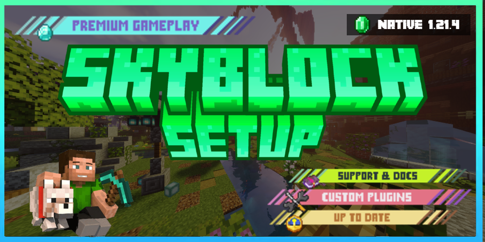 Premium SkyBlock Setup Banner