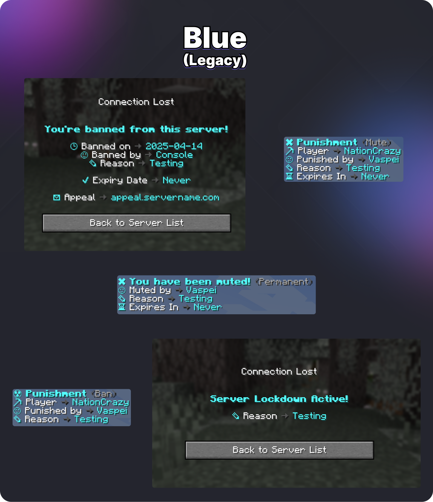 Premium LiteBans Messages - 16 Themes Image 2