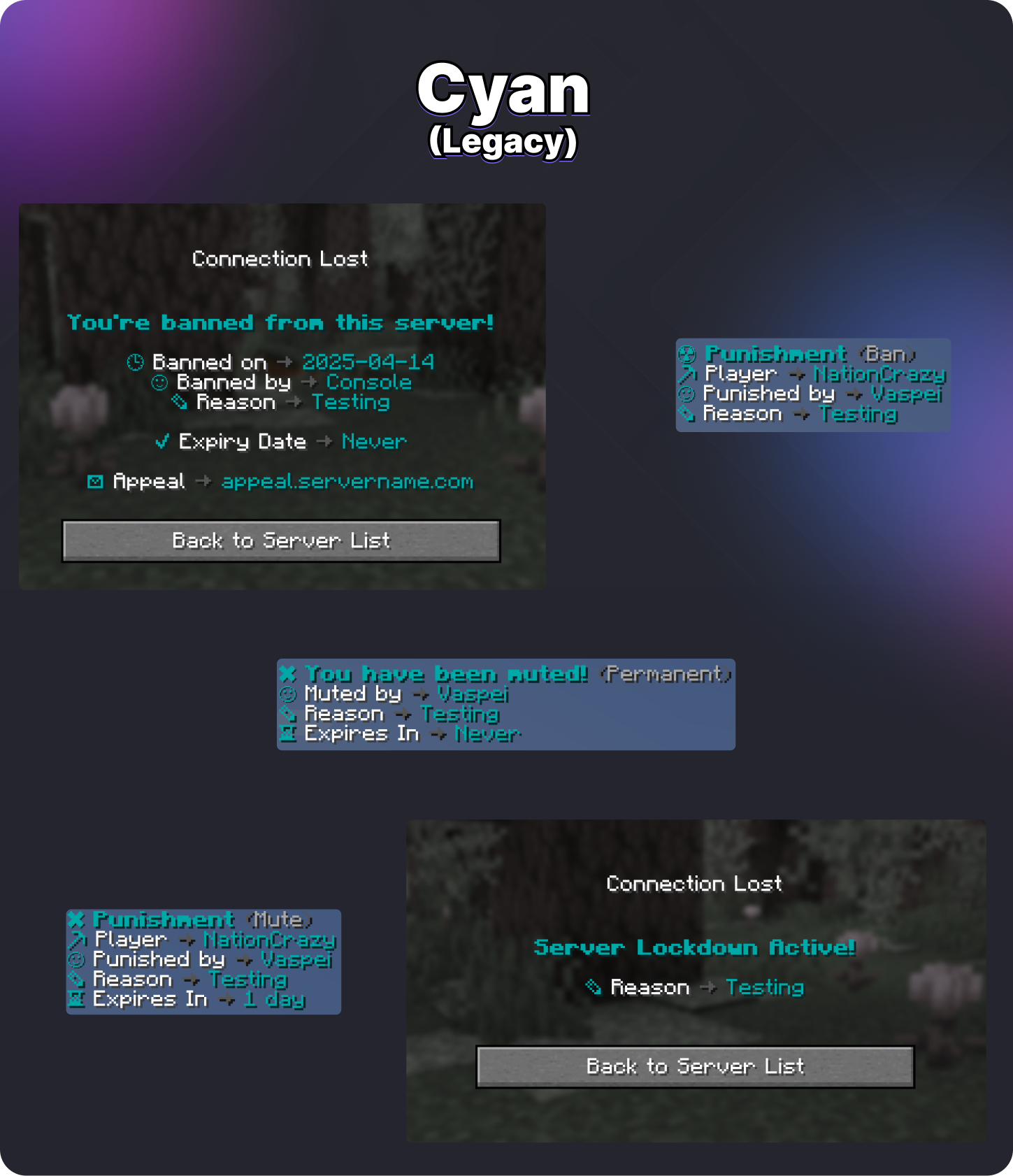 Premium LiteBans Messages - 16 Themes Image 3