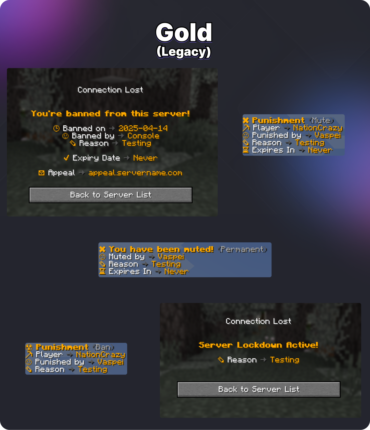 Premium LiteBans Messages - 16 Themes Image 5