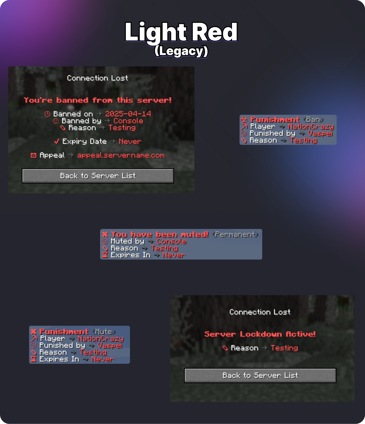 Premium LiteBans Messages - 16 Themes Image 8