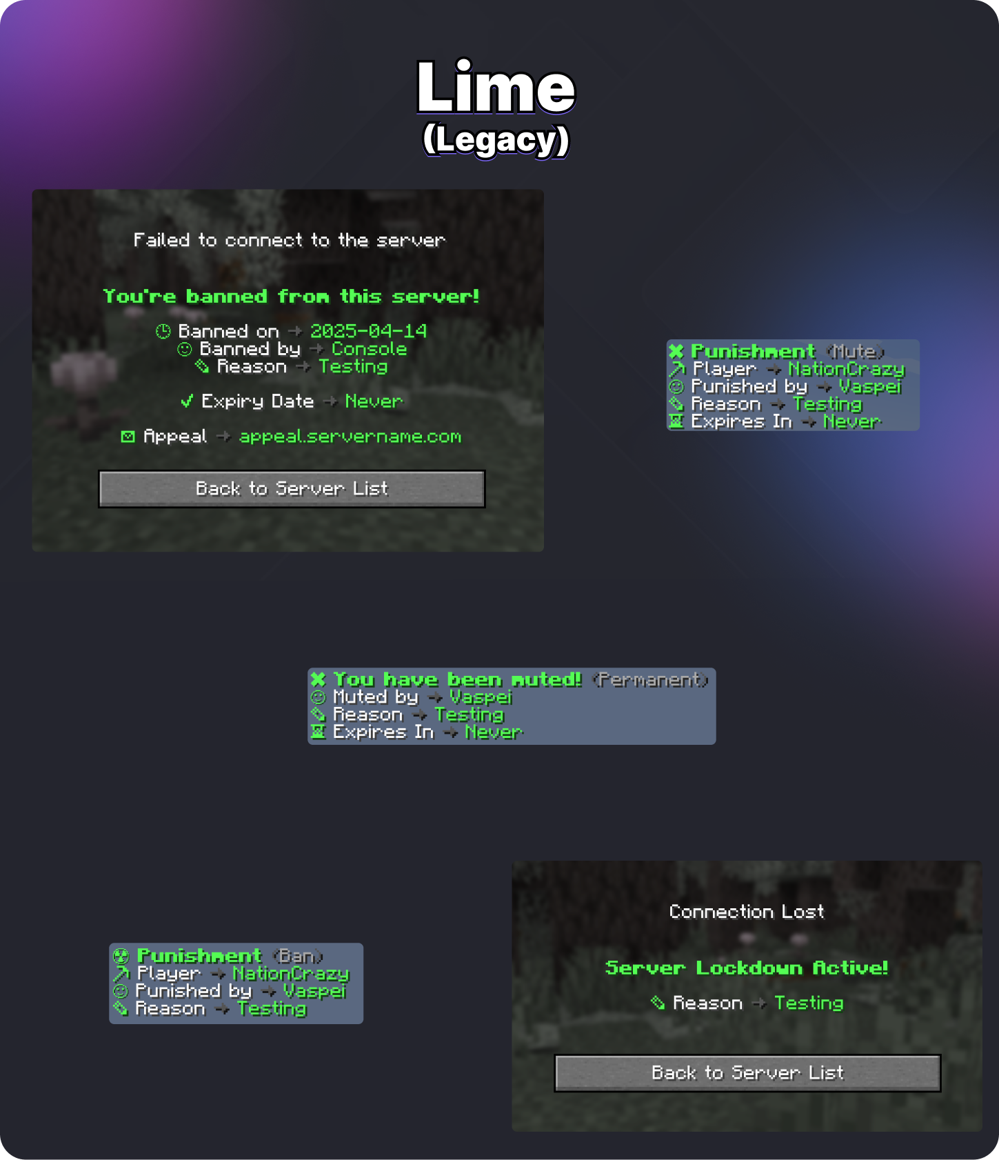 Premium LiteBans Messages - 16 Themes Image 9