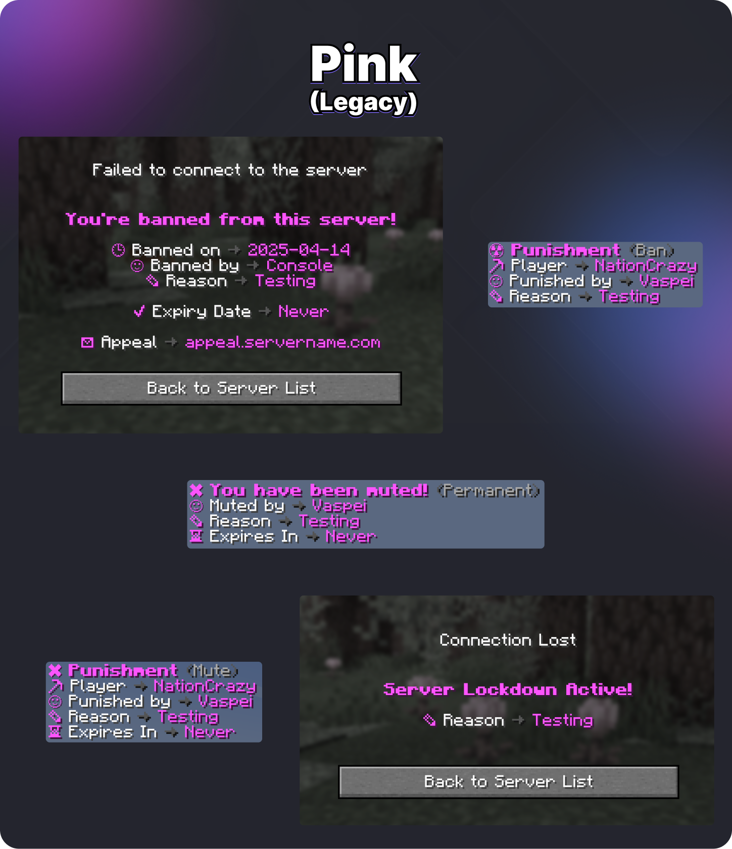 Premium LiteBans Messages - 16 Themes Image 12