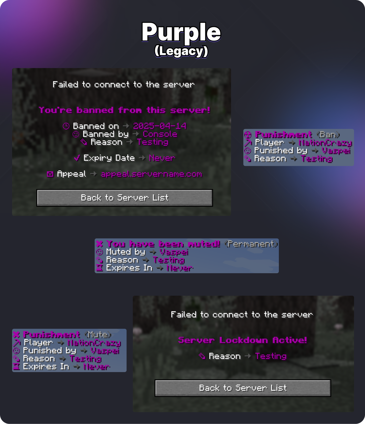 Premium LiteBans Messages - 16 Themes Image 13