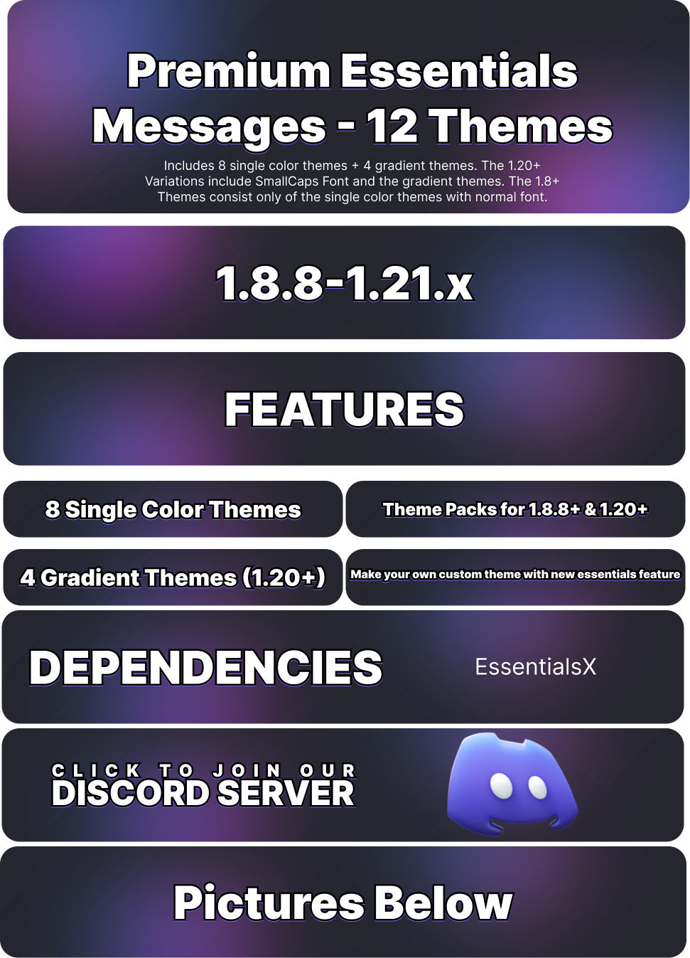 Premium EssentialsX Messages - 12 Themes Thread Image