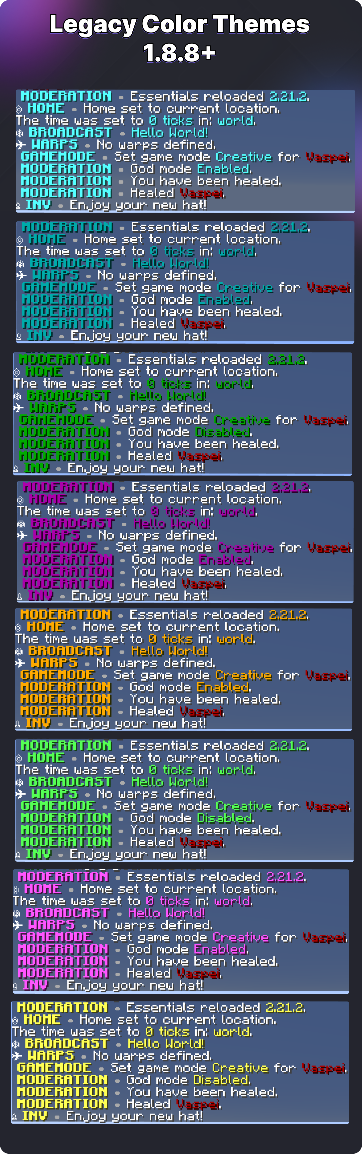 Premium EssentialsX Messages - 12 Themes Image 1