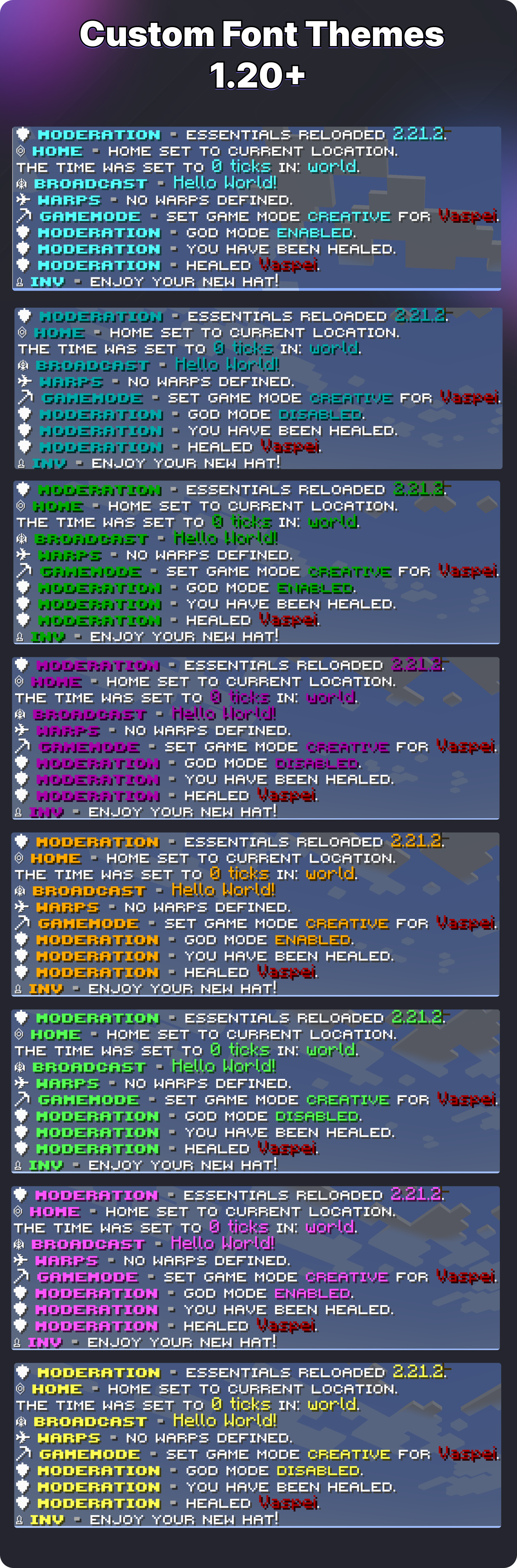 Premium EssentialsX Messages - 12 Themes Image 2